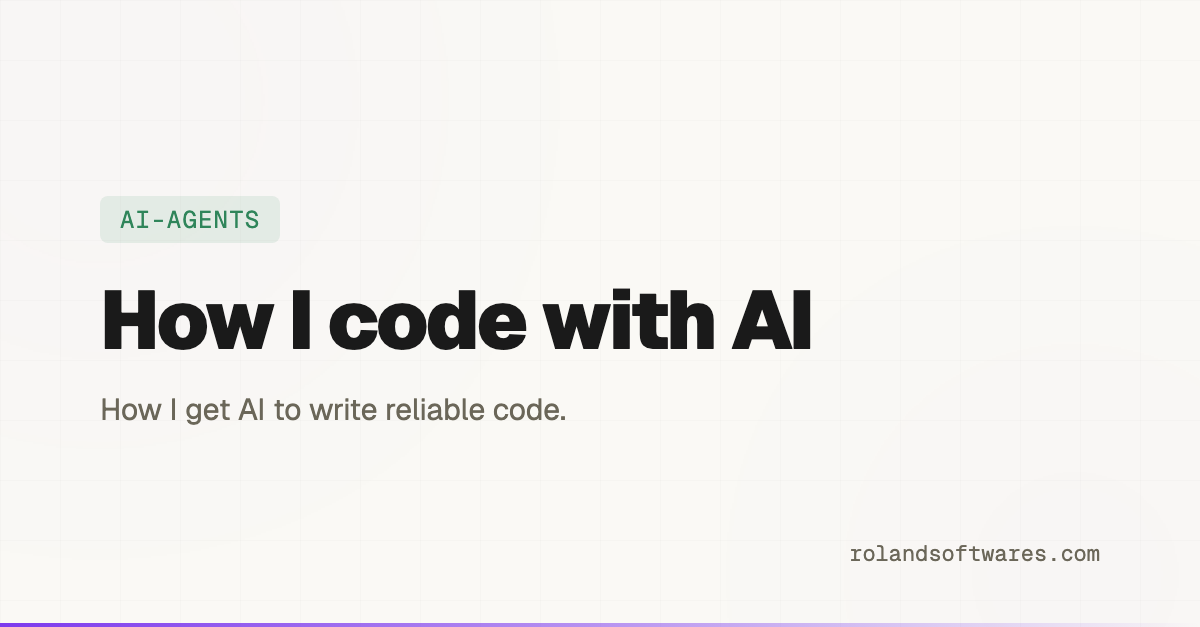 How I code with AI